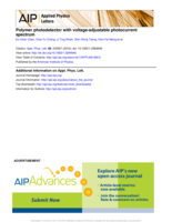 Polymer photodetector with voltage-adjustable photocurrent spectrum