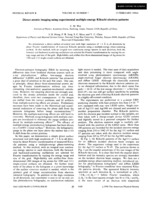 Direct atomic imaging using experimental multiple-energy Kikuchi electron patterns