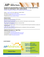 Growth and characterization of Ga0.65In0.35P orange light-emitting diodes by metalorganic vapor-phase epitaxy