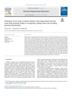 Utilization of two types of feature datasets with image-based and time series deep learning models in recognizing walking status and revealing personal identification