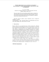 Fuzzy resource allocations in project management when insufficient resources are considered