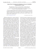 Optical pattern transitions from modulation to transverse instabilities in photorefractive crystals
