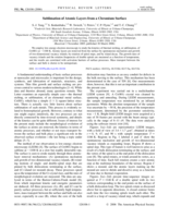 Sublimation of atomic layers from a chromium surface