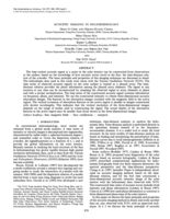 Acoustic imaging in helioseismology
