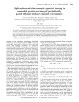 Light-enhanced electro-optic spectral tuning in annealed proton-exchanged periodically poled lithium niobate channel waveguides