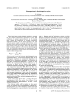 Diamagnetism in the dissipative regime