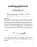 40-photon-per-pulse spectral phase retrieval by shaper-assisted modified interferometric field autocorrelation
