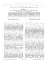 Spin-dependent recombination and electroluminescence quantum yield in conjugated polymers