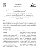 Crystallinity and electrical properties of neodymium-substituted bismuth titanate thin films