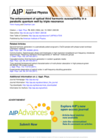 Enhancement of optical third harmonic susceptibility in a parabolic quantum well by triple resonance