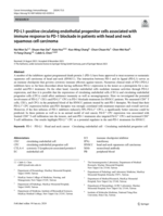 PD-L1-Positive Circulating Endothelial Progenitor Cells Associated with Immune Response to PD-1 Blockade in Patients with Head and Neck Squamous Cell Carcinoma