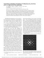 Superlattice modulation and epitaxy of Tl2Ba2Ca 2Cu3O10 thin films grown on MgO and SrTiO3 substrates
