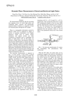 Dynamic phase measurement of stored and retrieved light pulses