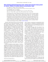 Near-infrared photoluminescence from vertical InN nanorod arrays grown on silicon: Effects of surface electron accumulation layer