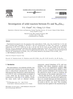 Investigation of solid reaction between Fe and Si0.8Ge 0.2