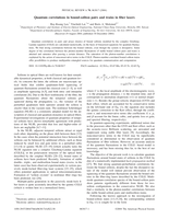 Quantum correlations in bound-soliton pairs and trains in fiber lasers