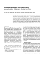 Substrate-dependent optical absorption characteristics of titanium dioxide thin films