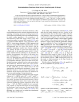Determination of nucleon form factors from baryonic B decays
