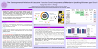 The Developmental Relation of Executive Function Core Components of Mandarin-Speaking Children aged 5 to 6
