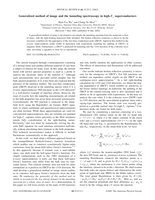 Generalized method of image and the tunneling spectroscopy in high-Tc superconductors