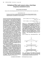 Multiplexed fiber-optic sensors using a dual-slope frequency-modulated source