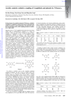 Aerobic catalytic oxidative coupling of 2-naphthols and phenols by VO(acac)2