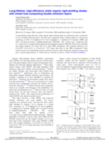 Long-lifetime, high-efficiency white organic light-emitting diodes with mixed host composing double emission layers