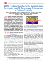 2DHG in AlGaN Back-Barrier for Substrate Loss Suppression and RF Performance Enhancement in GaN-on-Si HEMTs