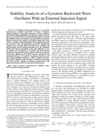 Stability analysis of a gyrotron backward-wave oscillator with an external injection signal