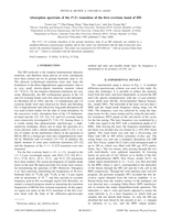 Absorption spectrum of the P(5) transition of the first overtone band of HD