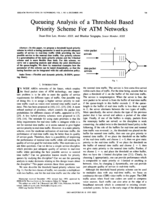 Queueing Analysis of a Threshold Based Priority Scheme For ATM Networks