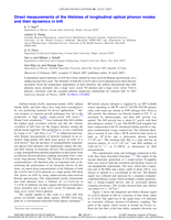 Direct measurements of the lifetimes of longitudinal optical phonon modes and their dynamics in InN