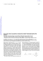 Homo-Diels-Alder cycloadditions catalysed by cobalt-triphenylphosphine-zinc systems