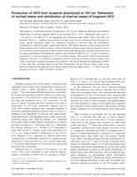 Production of HCO from propenal photolyzed at 193 nm: Relaxation of excited states and distribution of internal states of fragment HCO