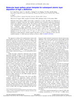 Molecular beam epitaxy grown template for subsequent atomic layer deposition of high κ dielectrics