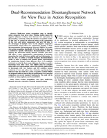 Dual-recommendation disentanglement network for view fuzz in action recognition