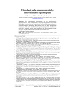 Ultrashort pulse measurements by interferometric spectrogram