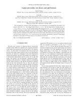 Lepton universality, rare decays, and split fermions