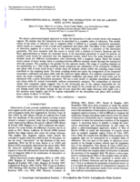 A phenomenological model for the interaction of solar p-modes with active regions