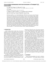X-ray excited luminescence and local structures in Tb-doped Y2O3 nanocrystals