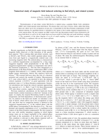 Numerical study of magnetic field induced ordering in BaCu Si2 O6 and related systems