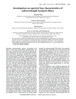 Investigation on spectral loss characteristics of subwavelength terahertz fibers