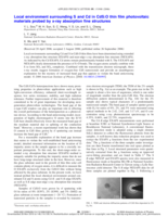 Local environment surrounding S and Cd in CdS:O thin film photovoltaic materials probed by x-ray absorption fine structures