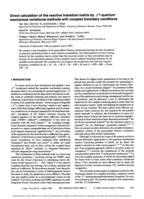 Direct calculation of the reactive transition matrix by ℒ2 quantum mechanical variational methods with complex boundary conditions