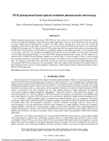 DVD pickup head based optical resolution photoacoustic microscopy