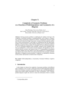 Complexity of Geometry Problems as a Function of Field-dependency and Asymmetry of a Diagram