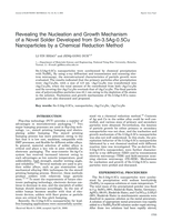Revealing the nucleation and growth mechanism of a novel solder developed from Sn-3.5Ag-0.5Cu nanoparticles by a chemical reduction method