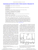 Experimental and theoretical studies of lattice dynamics of Mg-doped InN