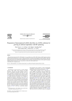 Preparation of heteroepitaxial LaNiO3 thin films on a SrTiO3 substrate for growing an artificial superlattice with RF sputtering