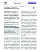 Mammalian pheromones: Emerging properties and mechanisms of detection